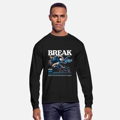 Football break line score try run hard play smart Men's Longsleeve Shirt Fall Sports Long Sleeve T-shirt, Pre-shrunk Long Sleeve T-shirt For Sports Events, Graphic Print Long Sleeve Sweatshirt For Sports Events, Long Sleeve T-shirt For Sports Events In Fall, Fall Long Sleeve Sports T-shirt, Fall Long Sleeve T-shirt For Sports Events, Broken Lines, Smart Men, Long Sleeve Shirts