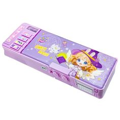 Pop Up Multi Function Pencil Case for Girls and Boys, Cute Cartoon Pen Box Organizer Stationery, Sharpener, Schedule, Whiteboard Size: 10.5" x 3.54" x 1.57".  Color: Purple. Purple Portable Pencil Case For Gift, Purple Stationery With Pen Holders As Gift, Pink Rectangular Stationery Case For School, Pink Rectangular School Stationery Case, Purple Pencil Case With Pen Holders For School, Purple Rectangular Pencil Case For Back To School, Purple Pencil Case With Pen Slots As Gift, Pink Stationery Case With Pen Slots, Back To School Purple Pencil Case With Pen Holders