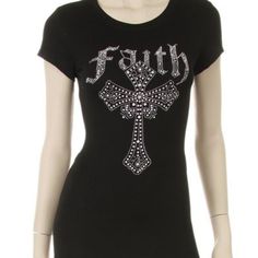 Faith Bling! It Is What Get's You Through! Affliction Clothing, Rustic Outfits, Bling Shirt, Bling Shirts, Creative Clothes, Faith Cross, Punk Outfits, A Cross, Clothes Ideas