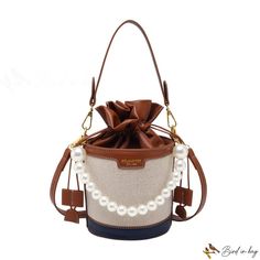 Bird in Bag - Pearl chain bag female new fashion bucket bag small bag shoulder bag crossbody bag armpit bag female bag Female Design, Armpit Bag, Square Fashion, Bag Inside, Women Handbag, Designer Handbag, Tote Handbag, Chain Bag, Pearl Chain