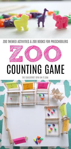 the zoo counting game is an easy and fun activity for kids