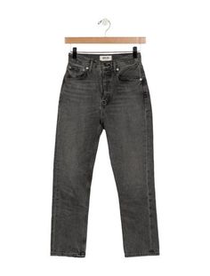 AGOLDE Straight Leg JeansGreyMid-RiseCropped & 5 PocketsRaw-Edge TrimFit:Jeans by AGOLDE typically fit small, consider taking a size up. Sweater Pants, Accessories Jacket, Coat Pant, Outerwear Sweater, Shirt Accessories, Shoulder Sweater, Hoodie Dress, Casual Jeans, Sweater Accessories