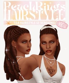 two girls with braids and white tops on the cover of their album, pearlstripe hairstyle