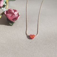 Red Opal Heart Necklace, Opal Heart Necklace, Valentines Gift Necklace, Red Heart Necklace, Opal Heart Necklace Silver ,Opal necklace Dainty necklace with RED heart opal pendant. Tiny heart size 8mm. Beautiful dainty stunning opal necklace. Stunning color glistening opal. Opal heart pendant- 8mm Available in gold filled or sterling silver chain. If you would like this chain altered, please convo me . All my jewelry are packed in an elegant gift box. If you want to give it as a gift you can speci Dainty Red Necklace For Anniversary, Red Double Heart Necklace For Anniversary, Red Heart Necklace For Her, Red Heart Necklace As A Gift For Her, Red Heart Pendant Charm Necklace For Gifting, Red Heart Necklace For Gift, Dainty Red Heart Necklace For Anniversary, Red Heart Pendant Charm Necklace As Gift, Red Heart Beads Necklace For Anniversary