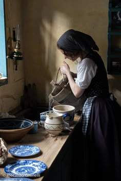 Altri tempi | Museo "Den Gamle By" ad Aarhus. Pretending to … | Flickr 1800s Village, Cinderella Cleaning, Churn Butter, Victorian Maid, Cleaning Inspiration, Farmer Girl, Watercolor Architecture, Cottagecore Fashion, Female Reference