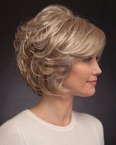 Short Wavy Hairstyles For Women, Wispy Layers, Ponytail Hair Piece, Bob Cuts, Textured Bob, Monofilament Wigs, Wavy Hairstyles, Short Wavy Hair, Short Wavy