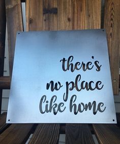 there's no place like home metal sign