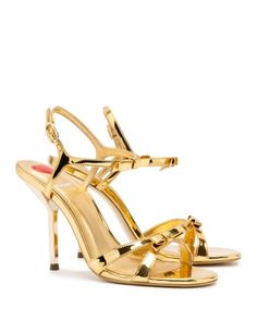 Larroude Women's Brooks Sandals Luxury Buckle Closure Sandals For Gala, Gold Ankle Strap Sandals For Galas, Gold Open Heel Sandals For Galas, Gala Sandals With Sculpted Heel, Glamorous Open Heel Sandals For Galas, Glamorous Open Toe Sandals For Galas, Chic Gold Sandals For Galas, Glamorous Summer Heels For Galas, Glamorous Sandals For Summer Galas