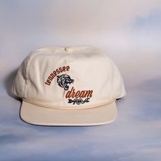 Tennessee Dream Snapback Dad Hat New, Never Worn Made In Nashville Country, Western, Morgan Wallen, Nashville Cream Casual Hat With Flat Bill, Casual Cream Flat Bill Hat, Vintage White Trucker Hat With Short Brim, Cream Cotton Snapback Hat, Vintage White Cotton Dad Hat, White Flat Brim Dad Hat For Outdoor, Cream Snapback Hat With Curved Brim, Cream Snapback Hat One Size, Cream Snapback Hat With Flat Brim