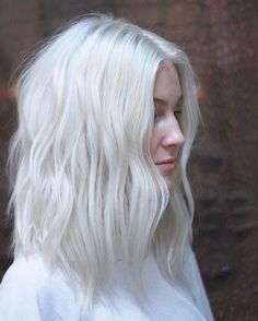 Long White Hair, Icy Blonde Hair, White Hair Color, Instagram Goals, Icy Blonde, Platinum Hair, Platinum Blonde Hair, Hair Envy