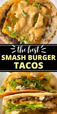 Prepare yourself for a taste sensation with this highly popular and delicious smash burger taco recipe! Featuring crispy beef, zesty burger sauce, and melted cheese layered inside warm corn tortillas, these smash burger tacos are the real deal and definitely live up to the hype. Big Mac Smash Burger Taco, Burger Taco Recipe, Big Mac Smash Burger, Tiktok Food Trends, Taco Burgers, Crispy Beef