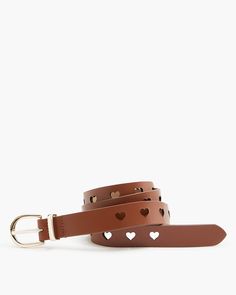 Perforated heart belt