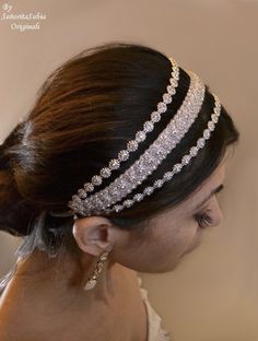 Bridal Rhinestone Headband Bling Sparkle Glam Special Ocassion Formal Evening Wear Wedding  Boho Tie Pearl Bridal Headband, Formal Evening Wear, Prom Dance, Bride Headpiece, Headband Jewelry, Tie Women, Hair Prom, Wedding Boho, Floral Headpiece