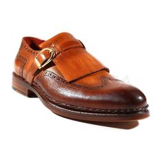 Paul Parkman Handmade Shoes Men's Shoes Goodyear Welted Kiltie Wingtip Monkstraps Brown & Tobacco Loafers (PM2001)-AmbrogioShoes Ralph Lauren Menswear, Men Fashion Casual Shirts, Shoes Design, Mens Designer Shoes, Goodyear Welt, Crazy Shoes, Mens Fashion Shoes, Golf Shoes, Handmade Shoes