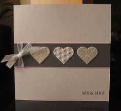 a card with three hearts on it