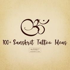 the words, 100 + sansertt tattoo ideas are written in black ink