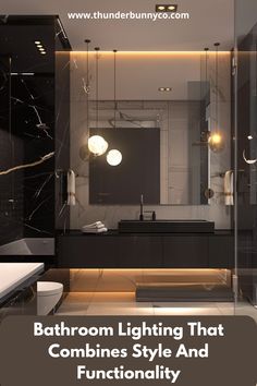 the bathroom lighting that combines style and functionality is featured in an article by thunderbunny com