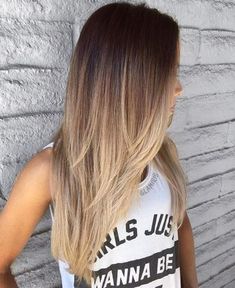 Brown To Blonde Ombre, Blond Ombre, Blond Balayage, Fishtail Braid, Long Layered Haircuts, Greasy Hair Hairstyles, Trendy Hair Color, Grunge Look, Ombre Hair Color