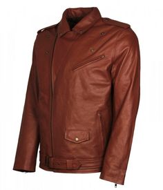 Classic Leather Jacket For Motorcycling, Classic Brown Leather Jacket For Motorcycling, Classic Brown Leather Motorcycle Jacket, Classic Leather Motorcycle Jacket, Brown Leather Biker Jacket For Business, Brown Leather Outerwear For Motorcycling, Brown Leather Biker Jacket For Motorcycling, Brown Leather Motorcycling Outerwear, Classic Brown Biker Jacket For Biker Events