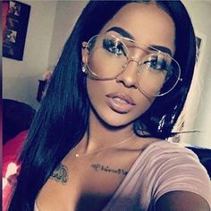 She's Nice Gold Clear Aviator Style Glasses – Bella Valentina LA Trendy Gold Aviator Sunglasses With Glass Lenses, Round Lens Sunglasses, Clear Glasses Frames, Fake Glasses, Aviator Eyeglasses, Flat Top Sunglasses, Women's Glasses, Style Glasses, Aviators Women