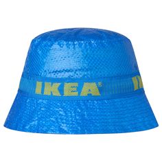 KNORVA Hat, blue, Height: 3 ½ ". This hat is made of the same durable materials as one of the world's most used bags. Provides protection from the sun and rain, and is easy to keep clean – just rinse and dry. Outer fabric/ Webbing: 100 % polypropylene. Ikea Bucket Hat, Ikea Accessories, Ikea Yellow, Ikea Fans, Blue Bucket Hat, Rain Hat, Ikea Storage, Hat Making, Blue Bags