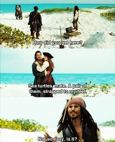 pirates of the carraige movie scene with captain jack sparrow