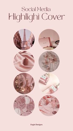 Instagram Highlight Cover Instragram Pink IG Covers Instagram Story Highlights Rose Gold Rose Instagram Highlight Covers Rose Gold, Ig Icons Highlights Aesthetic, Highlight Ig, Insta Highlights, Background Wallpapers