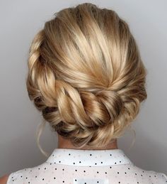 Romantic Braided Updo Braids Low Bun, Romantic Braided Updo, Bridesmaid Updo, Low Updo, Romantic Updo