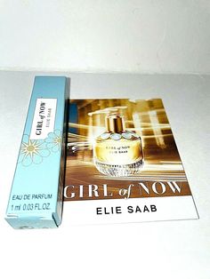 Elie Saab Girl of Now EDP Fragrance Sample. Condition is "New with box". Shipped with USPS First Class. Fast Shipping with tracking. Discovery Sample try it before you buy it.                                                                                                            ** NOTE, Why do we charge for shipping on this item? The alternative is to put it into an envelope and (hope) that it gets there in 2 weeks, or does not get lost. We believe in Shipping with Tracking for quick turn ar Fragrance Samples, Try It, Envelope, Fragrance, Lost, Turn Ons, Book Cover