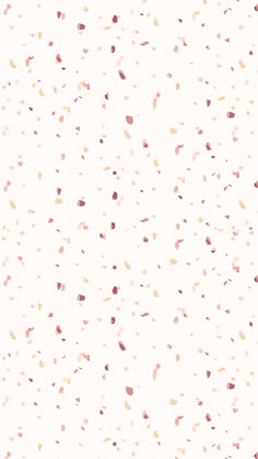 a white background with pink and gold confetti