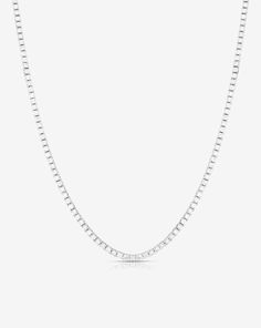 Ring Concierge Necklaces 14k White Gold / 5 carats / 16" Classic Diamond Tennis Necklace Ring Concierge, Diamond Tennis Necklace, Tennis Necklace, Must Have Items, Go Out, Out Of Style, Prong Setting, Ring Shopping, Round Diamonds