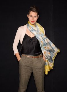 Welcome to klaradar! https://www.etsy.com/uk/shop/klaradar?ref=seller-platform-mcnav Moonflowers Silk Scarf. Hand painted shawl. Yellow grey scarf. Long fashion shawl. Luxurious Scarves. Spring Wedding shawls. Floral scarves. Bridal wrap This luxurious grey and yellow scarf features a floral motif of large white and yellow daisies. The background color is a pastel turquoise grey and compliments the white and yellow daisies wonderfully. ✿ Hand painted silk scarf shawl. Painted silk scarf. Summer Xmas Gifts For Mum, Grey Shawl, Wedding Shawls, Hand Painted Scarves, Turquoise Grey, Yellow Scarf, Painted Scarf, Bridal Wrap, Silk Scarf Painting