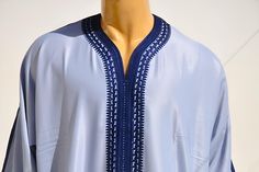 Kaftan for men Beautiful Moroccan cotton caftan for men. This Moroccan garment is handmade in soft cotton fabric. This caftan is very pleasant to wear mainly in summer, at the beach, after a spa, inside, outside, at a party ... Very quick to wear, do not stick to the skin, this caftan is a must have really clothes. -The cotton -embroidery -Machine wash. Shipping I do ship worldwide by registered mil with tracking number ; shipping time takes from 10 to 20 business days . return policy I check myself each product and sell only the best quality products in any case ; if you are not satisfied with the product . first; please contact me and i will do everything to your satisfaction. In any case you have a 100% Guarantee and refund. within 14 days in its original packaging and an condition the Jubbah Men, Ramadan Clothes, Caftan For Men, Kaftan Ramadan, Kaftan For Men, Summer At The Beach, Cotton Caftan, Moroccan Kaftan, Long Kaftan