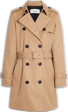 Spring Cotton Outerwear With Belt Loops, Coach Casual Spring Outerwear, Classic Spring Outerwear With Belt Loops, Coach Spring Outerwear With Pockets, Spring Coach Outerwear With Pockets, Casual Coach Outerwear, Casual Coach Outerwear For Work, Chic Coach Spring Outerwear, Coach Outlet