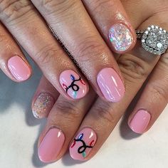 Bright Pink Nails, Holiday Nails Christmas, Holiday Nail, Christmas Pink, Christmas Nail Art Designs, Nails Christmas