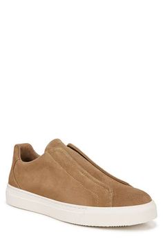 Amplify the casual refinement of your everyday look with this classic slip-on sneaker fashioned from smooth suede. Leather upper and lining/rubber sole Imported Casual Suede Slip-on Sneakers, Casual Suede Slip-on Sneakers With Stitched Sole, Classic Slip-on Suede Sneakers, Slip-on Sneakers With Suede Lining, Modern Slip-on Sneakers For Fall, Casual Beige Leather Slip-on Sneakers, Classic Suede Slip-on Sneakers, Classic Low-top Slip-ons With Suede Lining, Casual Slip-on Sneakers With Suede Lining