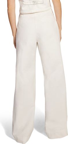 Favorite Daughter The Favorite Pant Pleated Cotton Pants | Nordstrom Relaxed Fit Wide-leg Jeans For Workwear, Wide Leg Cotton Chinos, Wide-leg Jeans For Workwear, Relaxed Fit Wide-leg Work Jeans, Cotton Wide Leg Pants For Workwear In Fall, Cotton Wide-leg Chinos For Work, Wide Leg Cotton Workwear Bottoms, Wide Leg Cotton Bottoms For Work, Cotton High-waisted Wide Leg Pants