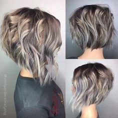 Angled Bob Hairstyles, Trendy Short Haircuts, Short Wavy Hair, Short Bob Haircuts, Short Hairstyle, Trending Hairstyles, Trendy Short Hair Styles