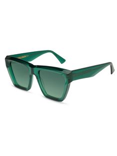 Smashing trends by elevating classics; the sharp angles and deep-set lens of the Trendkill style deliver eye-catching impact to this chunky acetate frame. Green Translucent Acetate Frame Green Category 2 Lens CR39 Lens with 100% UVA/UVB protection Handmade in Italy Italian-made biodegradable acetate Premium case and cleaning cloth Size 64-19-148 Green Sunglasses, Fast Fashion Brands, Sunglasses Frame, Oversized Sunglasses, Green Crystals, Edgy Fashion, Fast Fashion, Cleaning Cloth, Slow Fashion