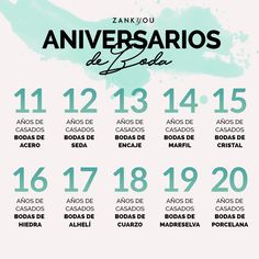 an event poster with numbers in spanish and english on the front, including dates for each event