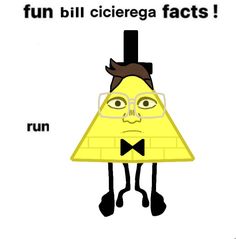 a cartoon character wearing glasses and a bow tie with the words fun bill cicera fact