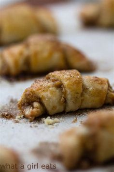 Butterhorns Recipe, Rugelach Cookies, Rugelach Recipe, Gluten Free Cookie Recipes, Holiday Cookie Recipes, Jewish Recipes, Gluten Free Cookies, Cinnamon Sugar, Gluten Free Baking