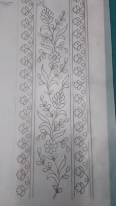 the design is drawn on paper and ready to be painted