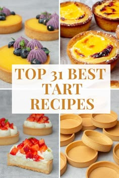 Top 31 Tart recipes Savory Tart Recipes, Raspberry Tart Recipe, Tart Recipes Savory, Mini Tart Recipes, Chocolate And Raspberry Tart, Mini Fruit Tarts, Fresh Fruit Tart, Lemon Tart Recipe