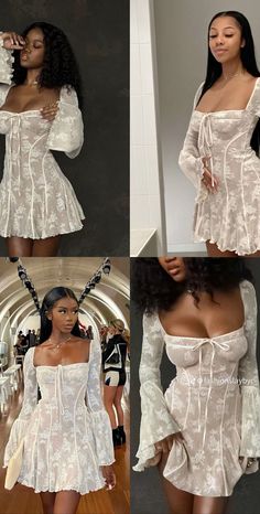 Met Gala Afterparty Outfits, Classy Affordable Outfits, Fashion Outfits Aesthetic 2024 Summer, Kvasimlux Dress, All White Party Outfits With Sneakers, Pretty Dresses Black Women, Boat Party Dress, Girly Date Outfit, White Dress On Black Women