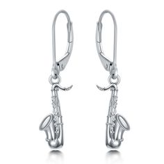 PRICES MAY VARY. 【Design Inspiration】❁❁Saxophone Earrings,special design for music lovers.Enjoy your music.They come well presented and wonderful as a present for a friend,family or your loved one. 【The Shine Of Silver】This 925 sterling silver music earrings adds a touch of luxury to your look.Crafted of 100% genuine precious metal,you will fall in love with its unique styling. 【Size & Details】The leverback saxophone earrings is approx:0.6 inches long,Lead-Free,Nickel-Free,Hypoallergenic Earring Saxophone Earrings, Music Earrings, Unique Styling, Lover Jewelry, Graduation Jewelry, Hypoallergenic Earrings, Christmas Gifts For Women, Music Lover, Precious Metal