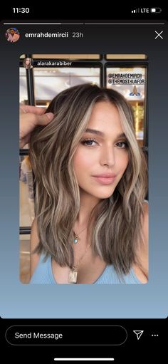 Summer Plaits Hairstyles, Light Brown Hair With Babylights Subtle Balayage, Subtle Blonde On Brown Hair, Brown Hair To Hide Gray, Brown Hair Lighter Around Face, Subtle Front Highlights, Brunette Beige Highlights, Mushroom Brown With Blonde Money Piece, Cool Tones Brown Hair With Highlights