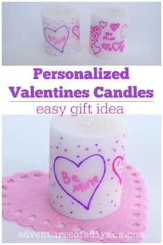 personalized valentine's candles are the perfect gift for someone who loves to make