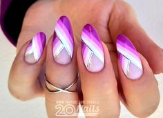 Grow Long Nails, Subtle Nail Art, Fancy Nail Art, Purple Acrylic Nails, Elegant Nail Art, Sassy Nails, Finger Nail Art, Fall Gel Nails