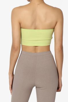 Embrace a playful yet chic vibe with our Colorblock Bow Knot Tie Front Bandeau.This eye-catching Strapless Crop Top features a bold colorblock design, accented with a charming bow knot for a touch of femininity.The ribbed texture adds a modern twist, making it perfect for pairing with over a tank top and high-rise jeans or flowy maxi skirts.Ideal for sunny days out or stylish evenings, it's a versatile addition to your wardrobe. Add this must-have top to your collection and turn heads with every stepColorblock design bandeau, ideal for summer parties or beach outgoingBow knot tie front detail, Double-lined front, No wireRibbed texture for a trendy look, perfect for high waisted jeans or skirtsStrapless style for a chic and stylish outfitModel size : 5'3" height, 33" bust, 24" waist, 34" hi Green Solid Color Crop Top, Trendy Green Strapless Tube Top, Trendy Green Bandeau Tube Top, Chic Multicolor Bandeau Tube Top, Trendy Green Strapless Crop Top, Green Seamless Tube Top For Summer, Summer Stretch Color Block Crop Top, Color Block Stretch Crop Top For Summer, Chic Green Bandeau Crop Top